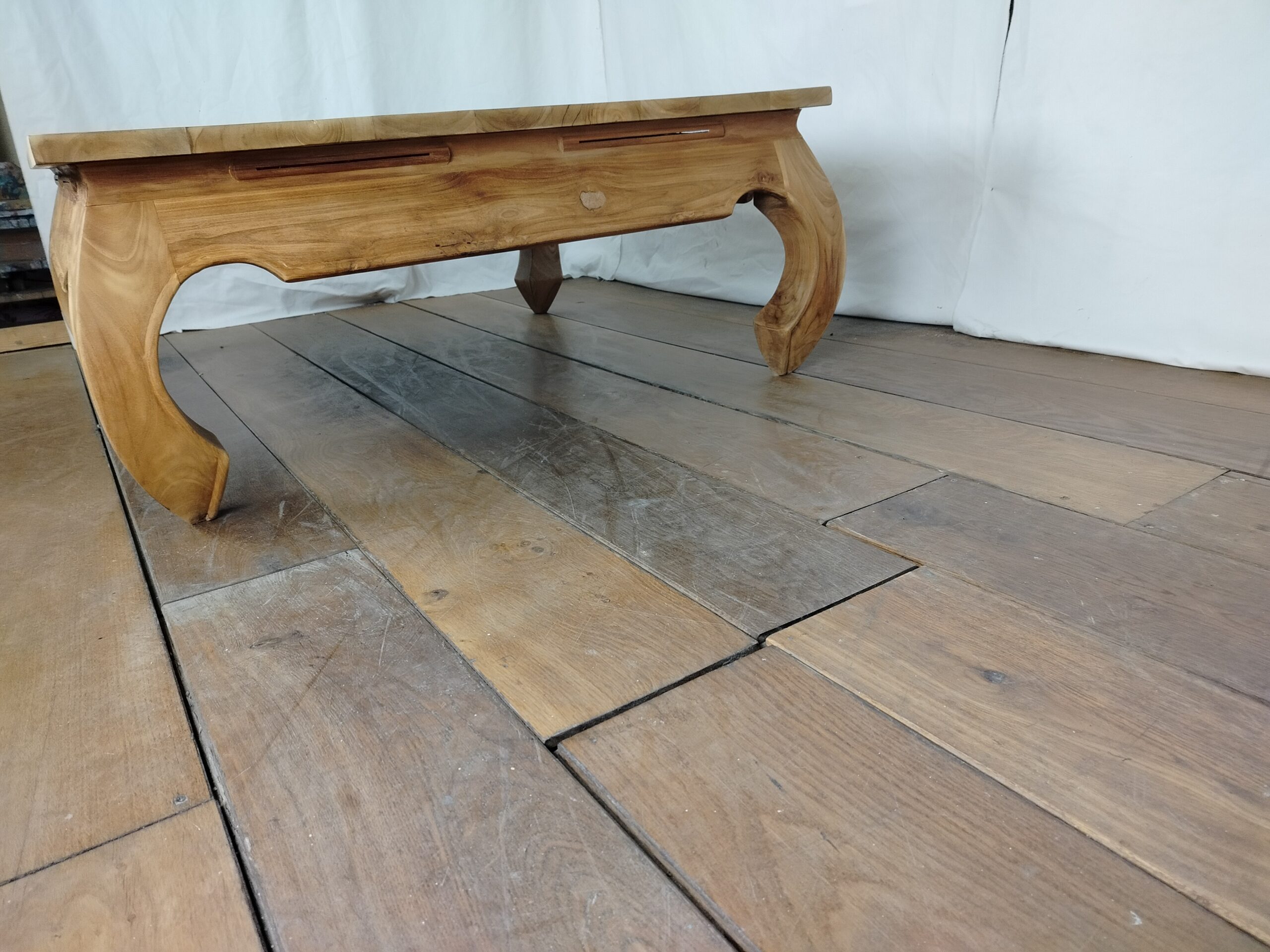 Masivní opiový stolek z exotického dřeva - Obrázek 8