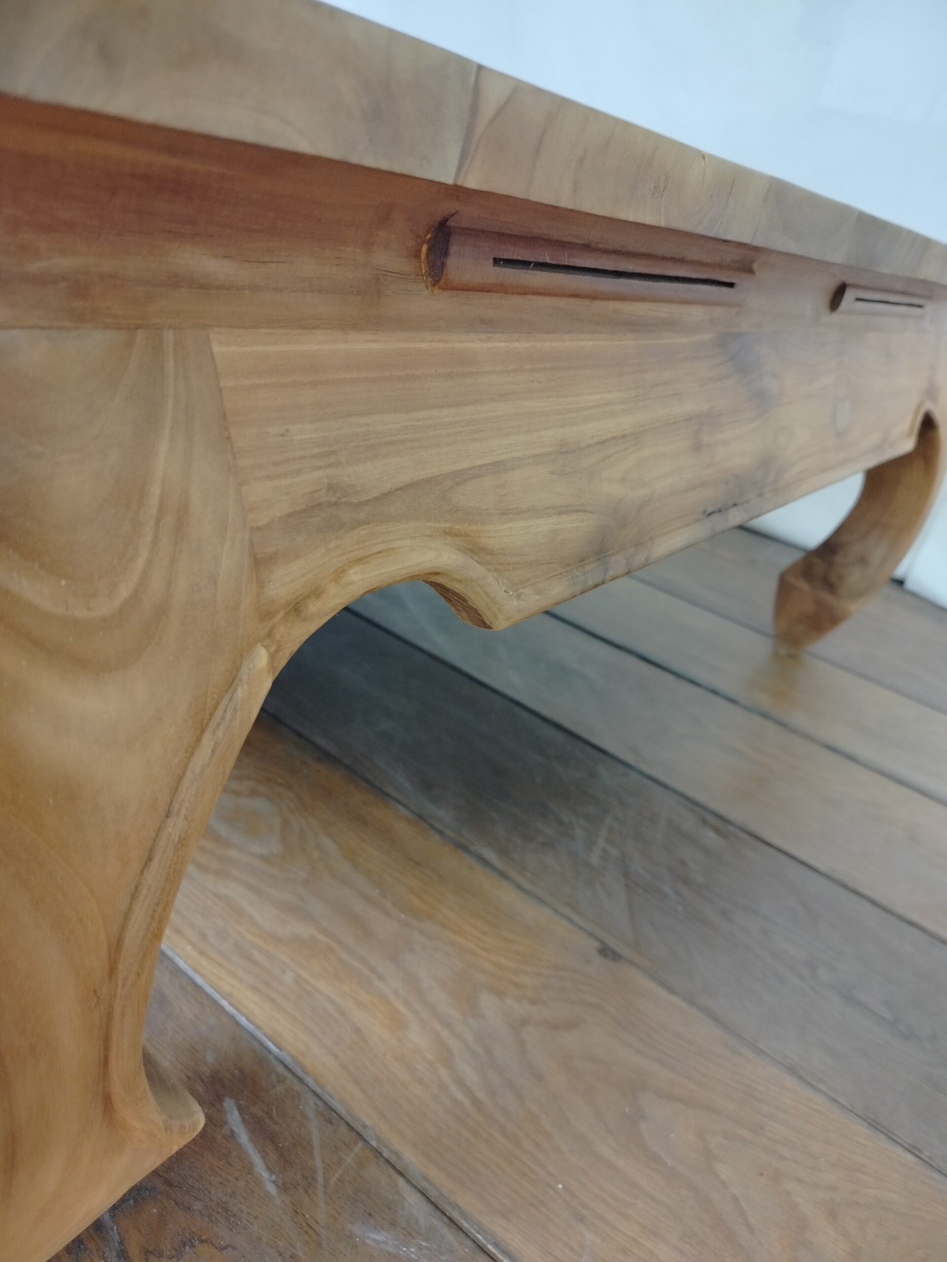 Masivní opiový stolek z exotického dřeva - Obrázek 9